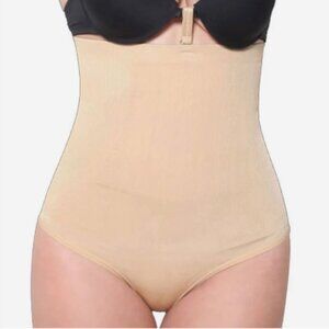 Valencia High Waist Thong Back Body Shaper/Beige/2XL/3XL